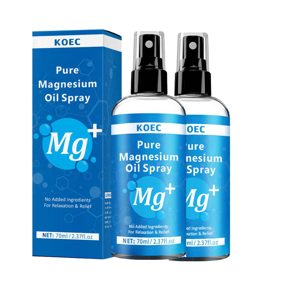 Bath Salts Magnesium - 1/2PCS マグネシウムオイルスプレー 足と睡眠用、リリーフとリラクゼーション、肌を滑らかにして柔らかくする、筋肉の健康、脚と関節のケア 70g