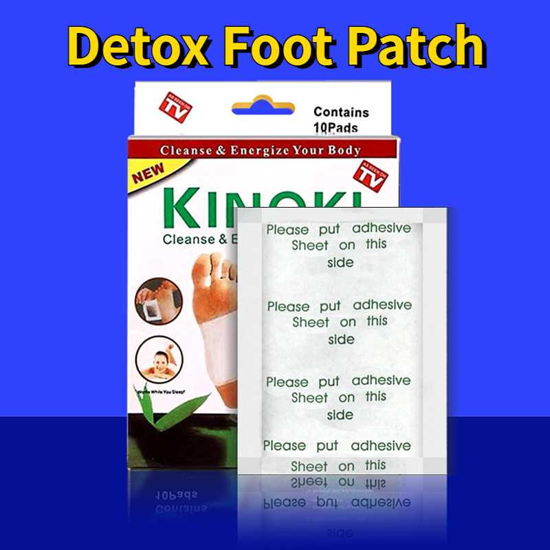 Detox Foot Patch - 韓国のスキニキパッチ,自然な効果,デトックス,竹,酢,減量,ストレス解消,睡眠,痩身