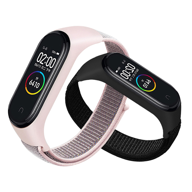 Health Wellness Bracelet - Mi Band 8 9 10用ナイロンブレスレット、スポーツウォッチベルト、Miband 7