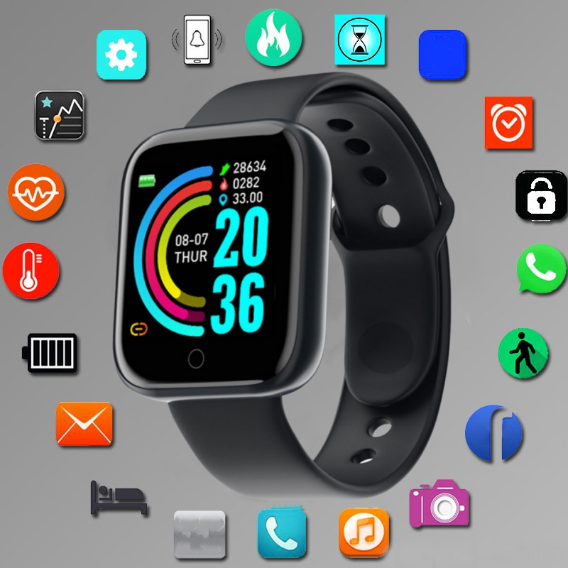 男性と女性のためのスマートウォッチ,スポーツモード,音楽コン - Health Wellness Bracelet のレビューと価格