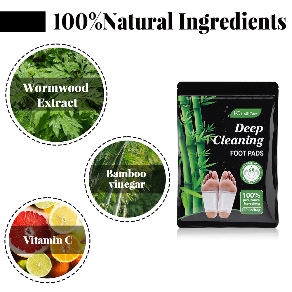 10個入り よもぎ竹炭フットパッチ デトックス＆水分除去用、 - Detox Foot Patch のレビューと価格