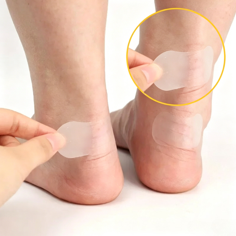 耐摩耗性、水ぶくれ防止、目に見えないジェルヒールプロテクター - Detox Foot Patch のレビューと価格