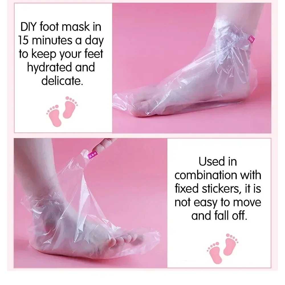 100 個のフットマスクカバー使い捨て透明 PE 保湿デトッ - Detox Foot Patch のレビューと価格